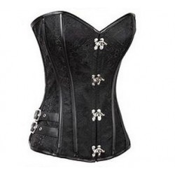 Black SteamPunk Corset